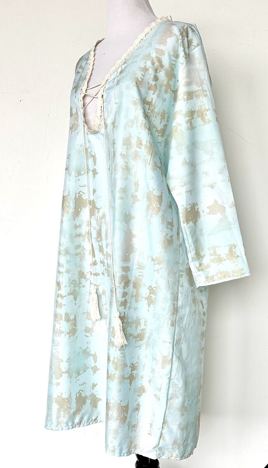 Lulla by bindya mint tunic cover up / Caftan OS Retails $75 Price $39 NWT