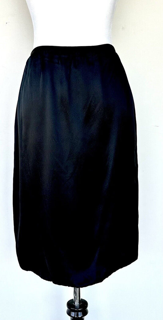 Tadashi Black 100% Silk Skirt Size 2 Retails $190 NWT