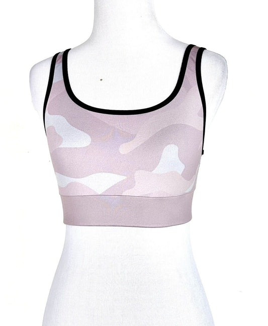 Cor by Ultracor Camo Print  Sports Bra SMALL Pink Retails $90