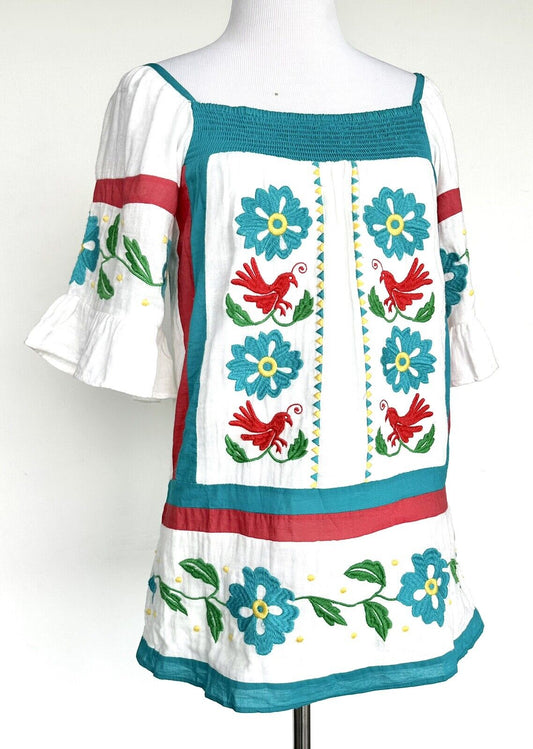 NWT Anthropologie Seen Worn Kept boho embroidered Top Retail $158 Price $92 Sz 2