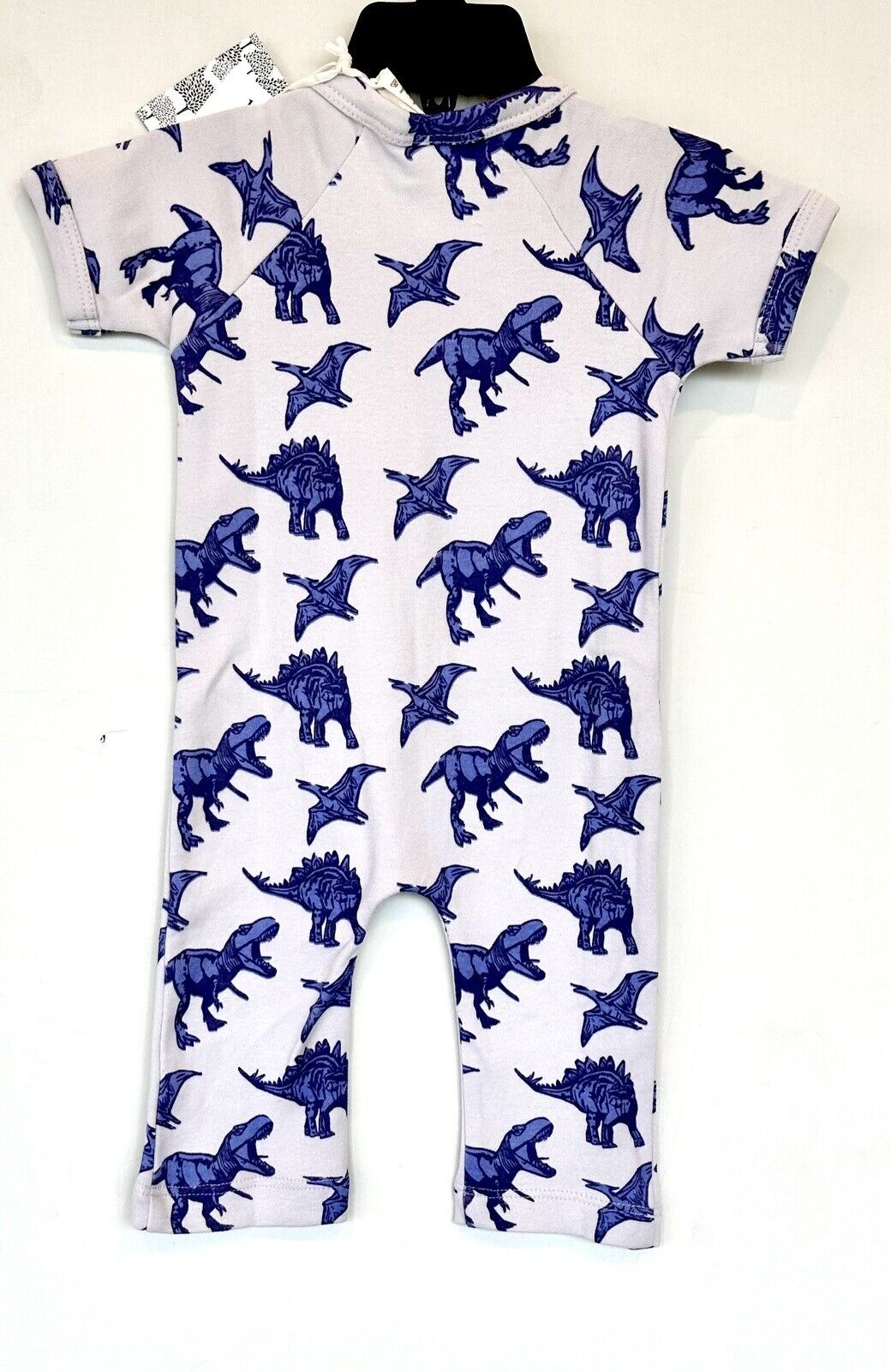 Kate Quinn SS Kimono Style Jumpsuit Organic Cotton Dinosaur 0-3 M Retail $38