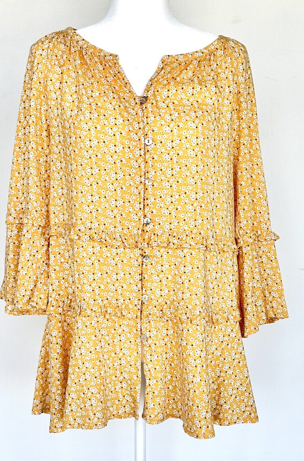 Beach Lunch Lounge Top Long Sleeve XS Retail $78 Price $45 Suella Boho