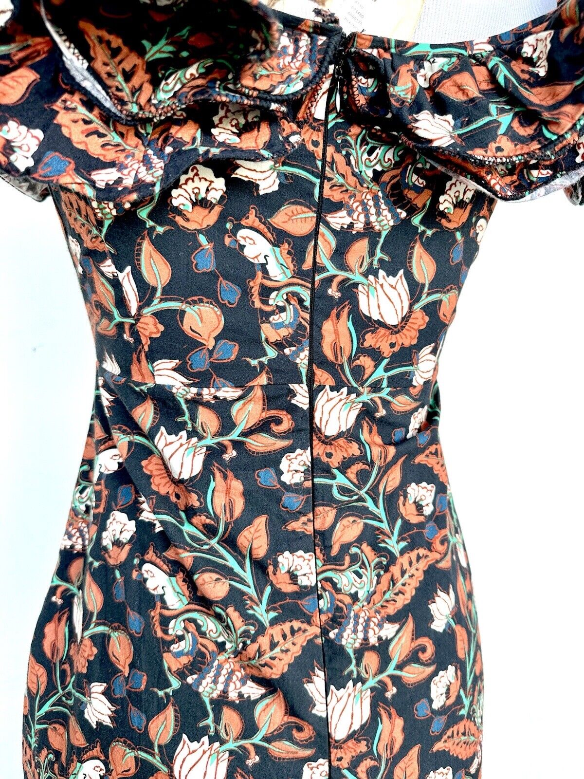 Anthropologie Let Me Be Flounce Dress XS Retail $180 Price $96 Off/On Shoulder