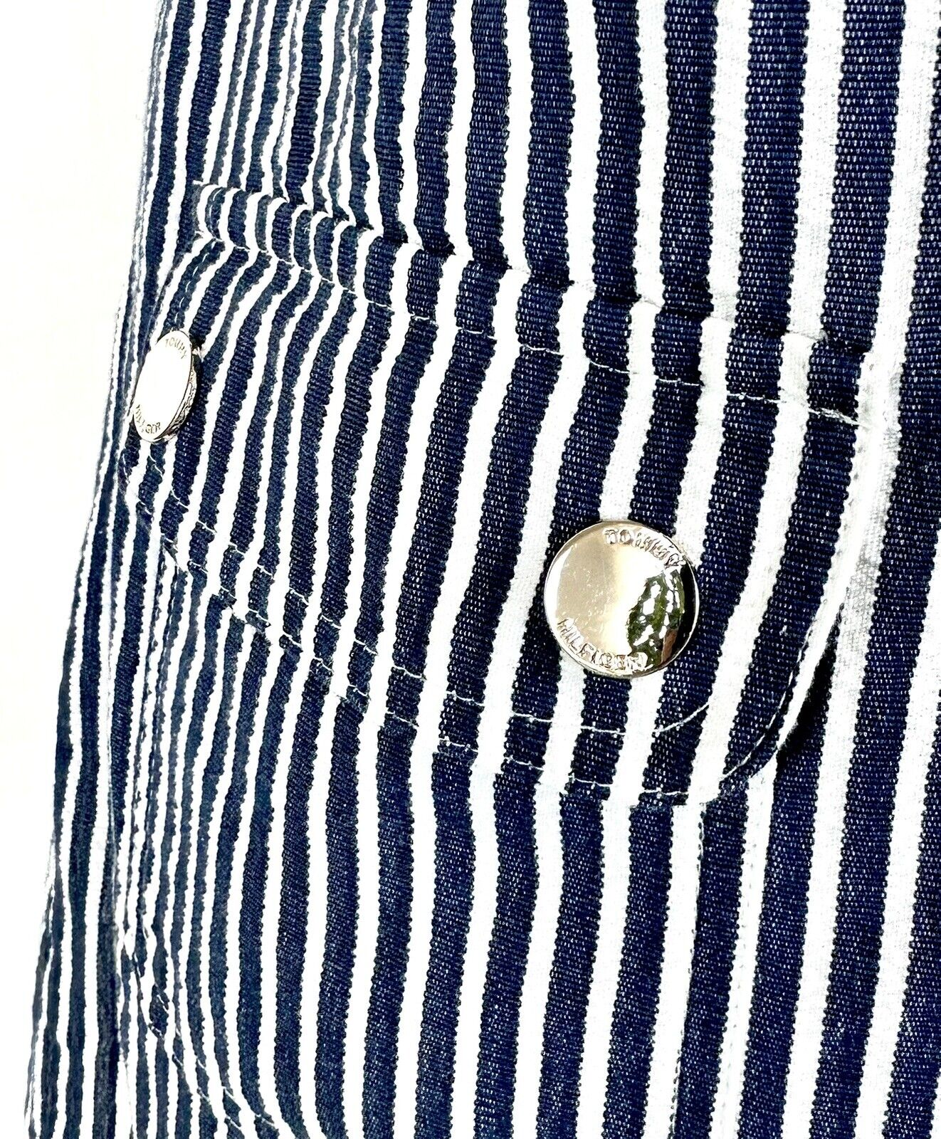 Tommy Hilfiger Sleeveless Dress Blue White Striped Retails $99 Price $59 4P