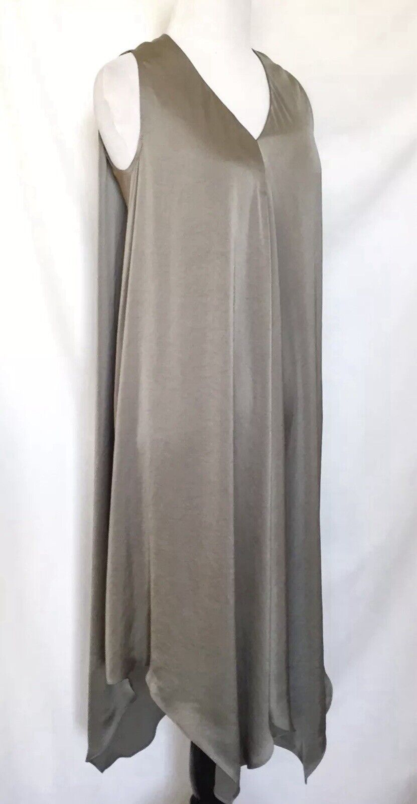 AllSaints Blaze Steel Grey Silky Dress.Retail $308 Price $125All Saints Size 0