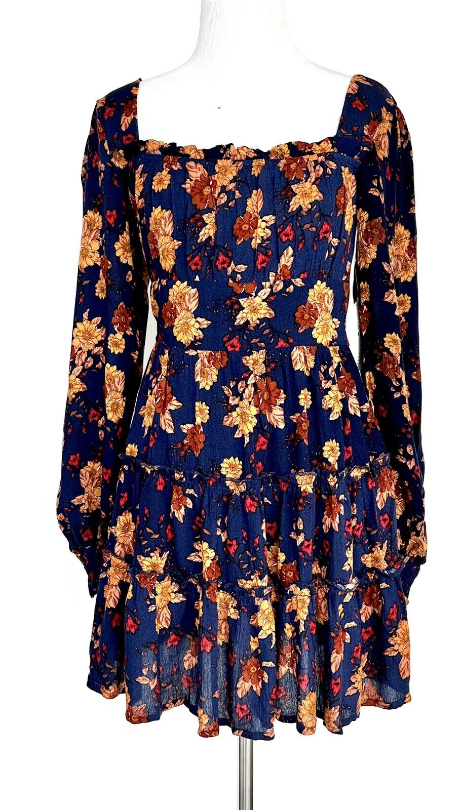 Alter’d State Tiered Dress Smocked Back Ruched Front Retails $79.99 Price $55 XS