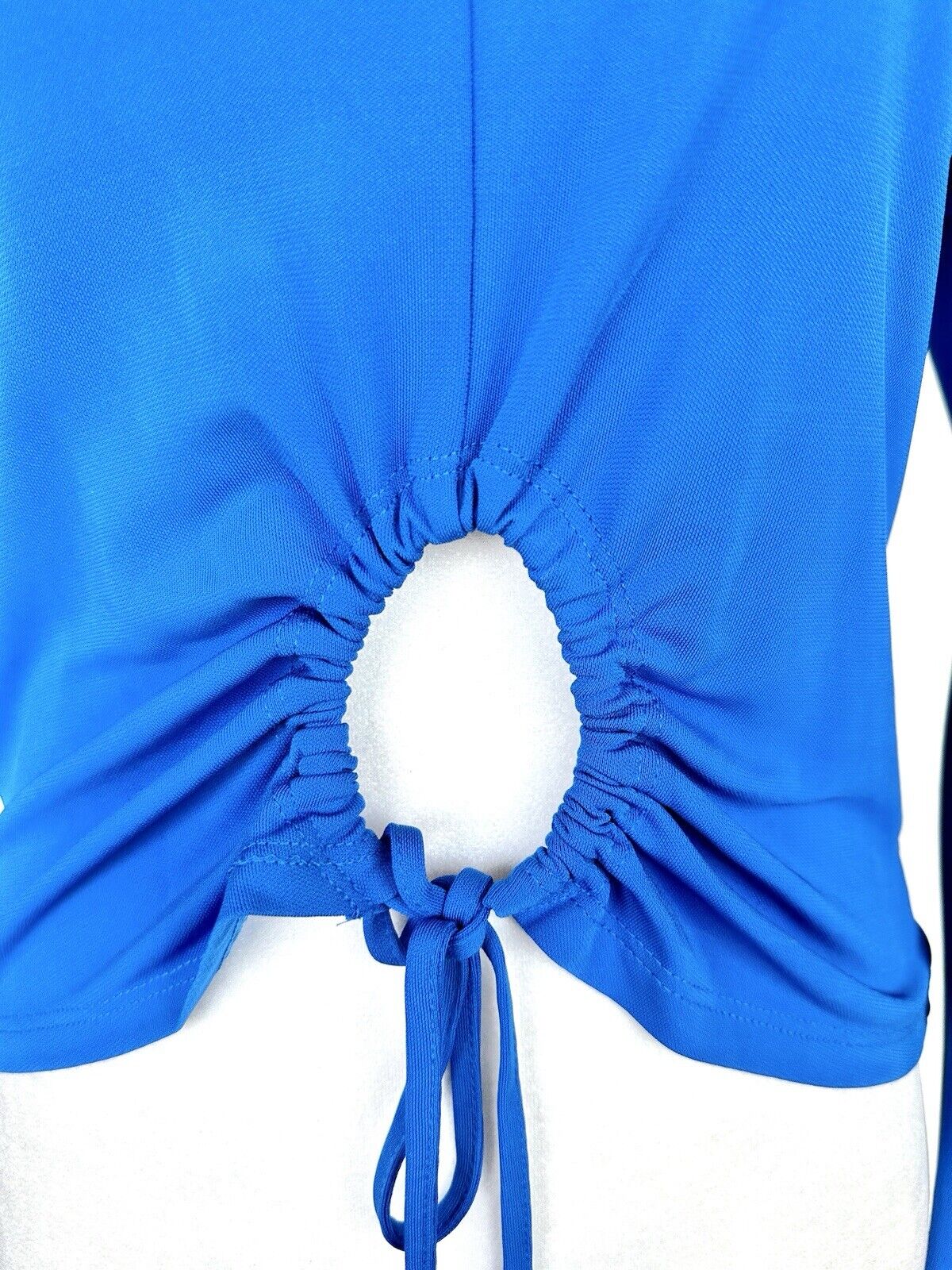 Proenza Schouler White Label  Circle Cutout Top Retail $295 Size M Blue