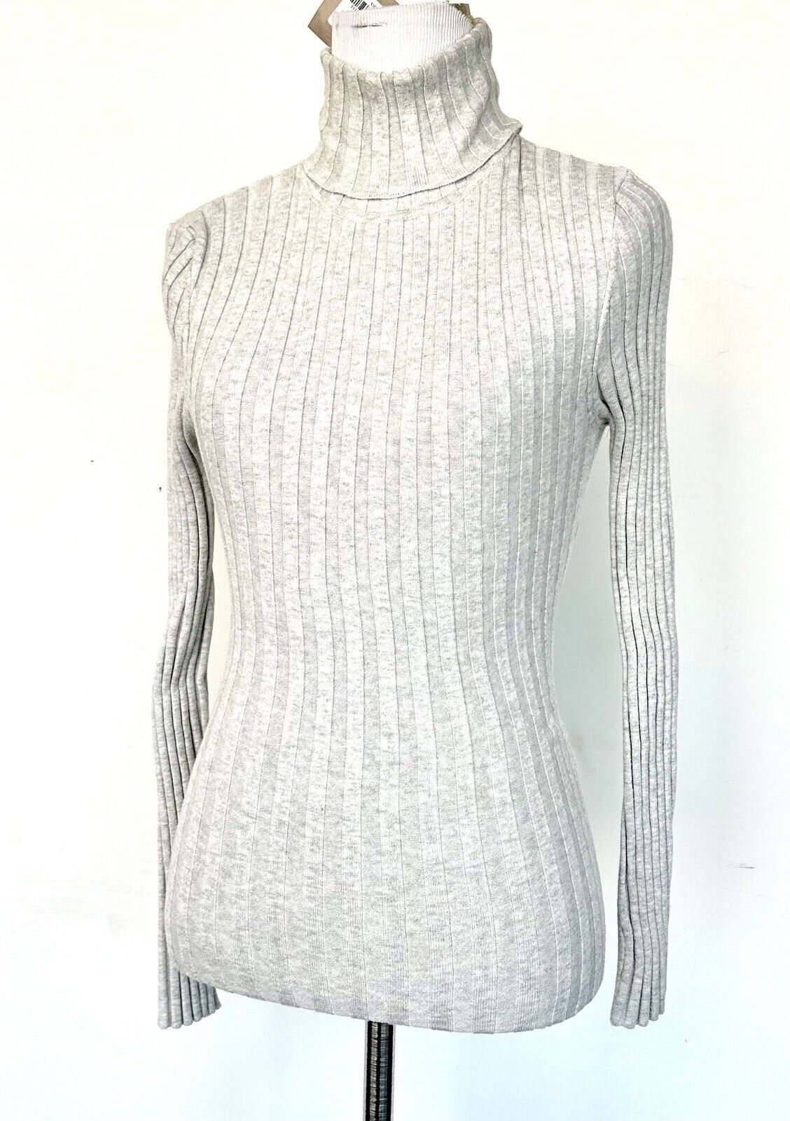 Sundance Legends Turtleneck Sweater Retail $88 PXXS Heather Gray NWT