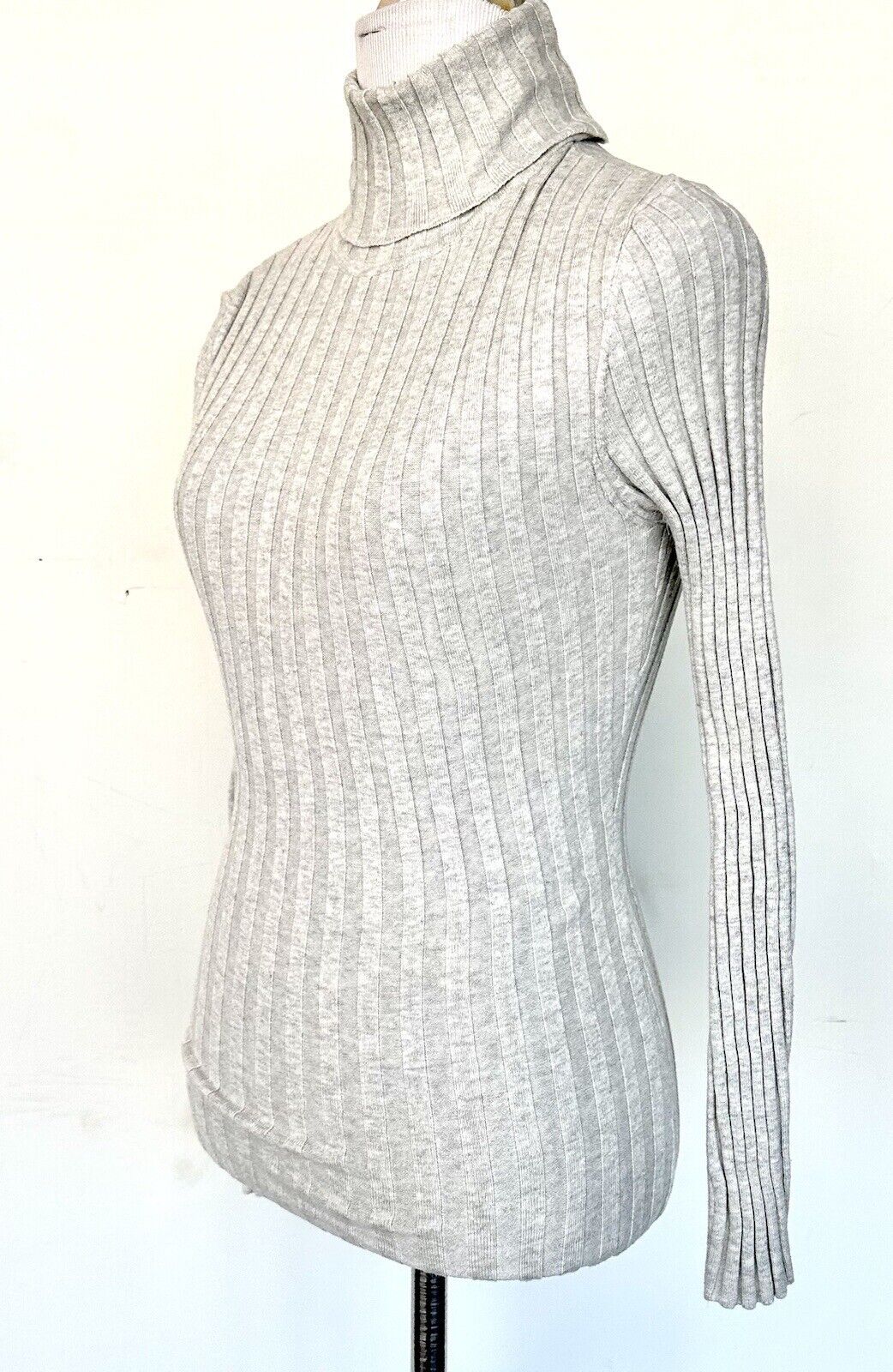 Sundance Legends Turtleneck Sweater Retail $88 PXXS Heather Gray NWT