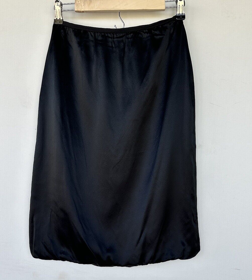Tadashi Black 100% Silk Skirt Size 2 Retails $190 NWT
