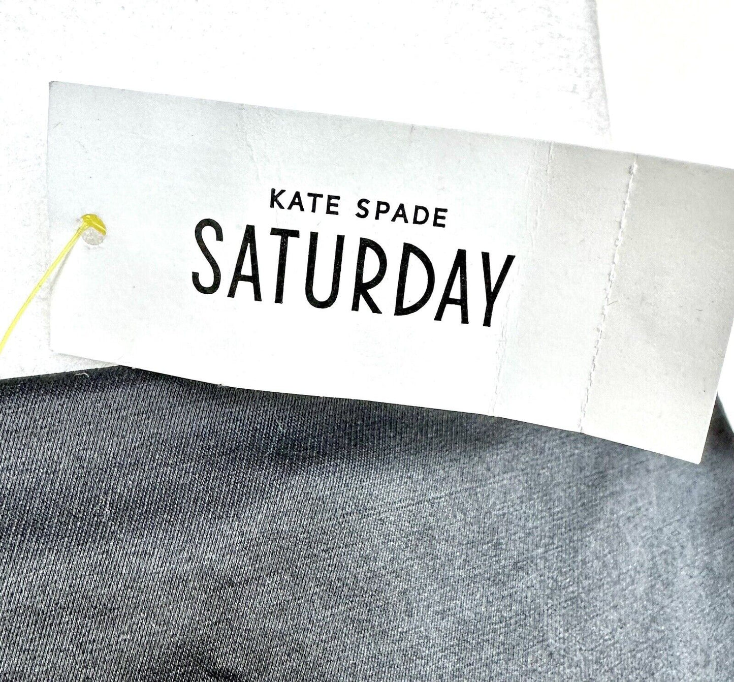 Kate Spade Saturday Black Two Tone Mixed Media Mini Skirt Size 2 Retails $95