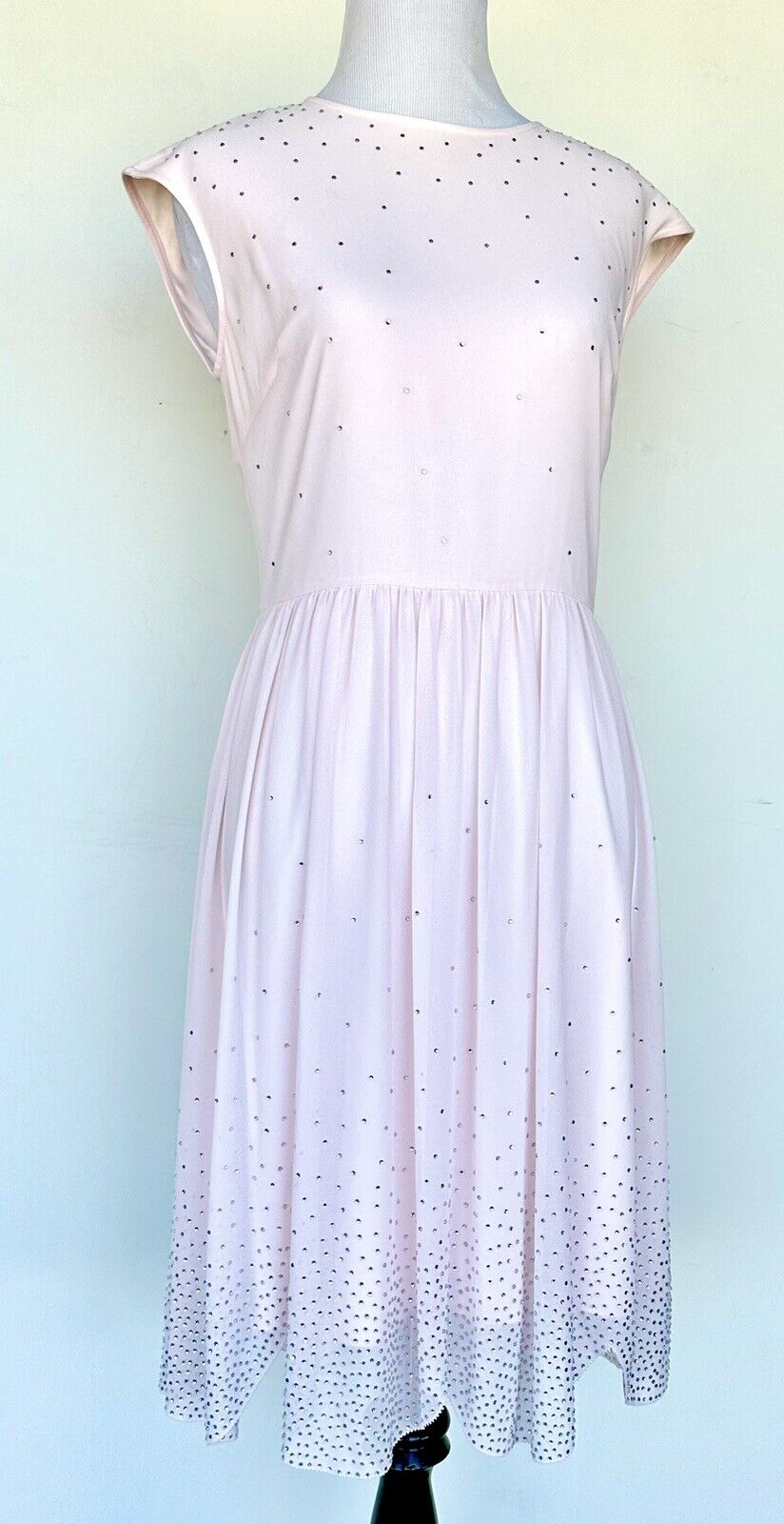 Ted Baker Pink Embellished Scallop Hem Dress Retail $365 Price $189 4