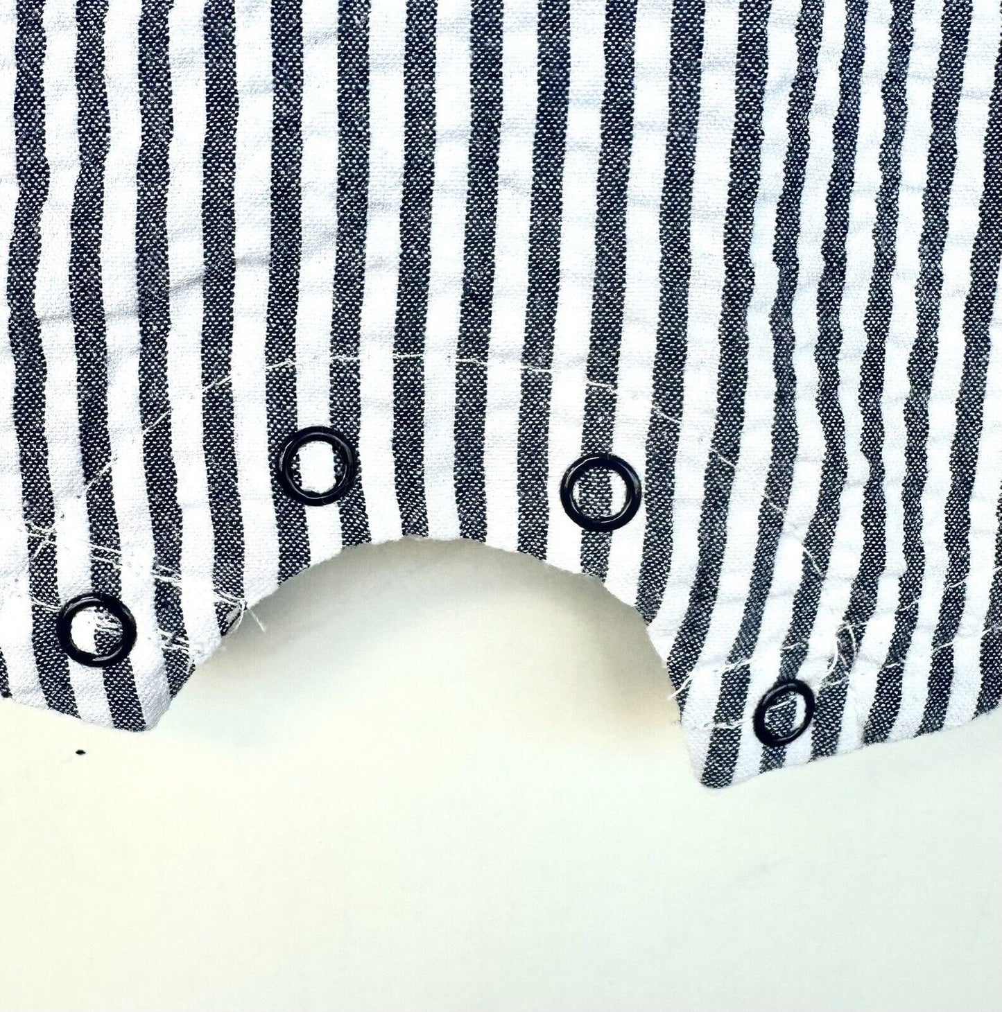 Little Me Striped 2 Pc Romper Set With Hat Crab Design 3 M Retail $34