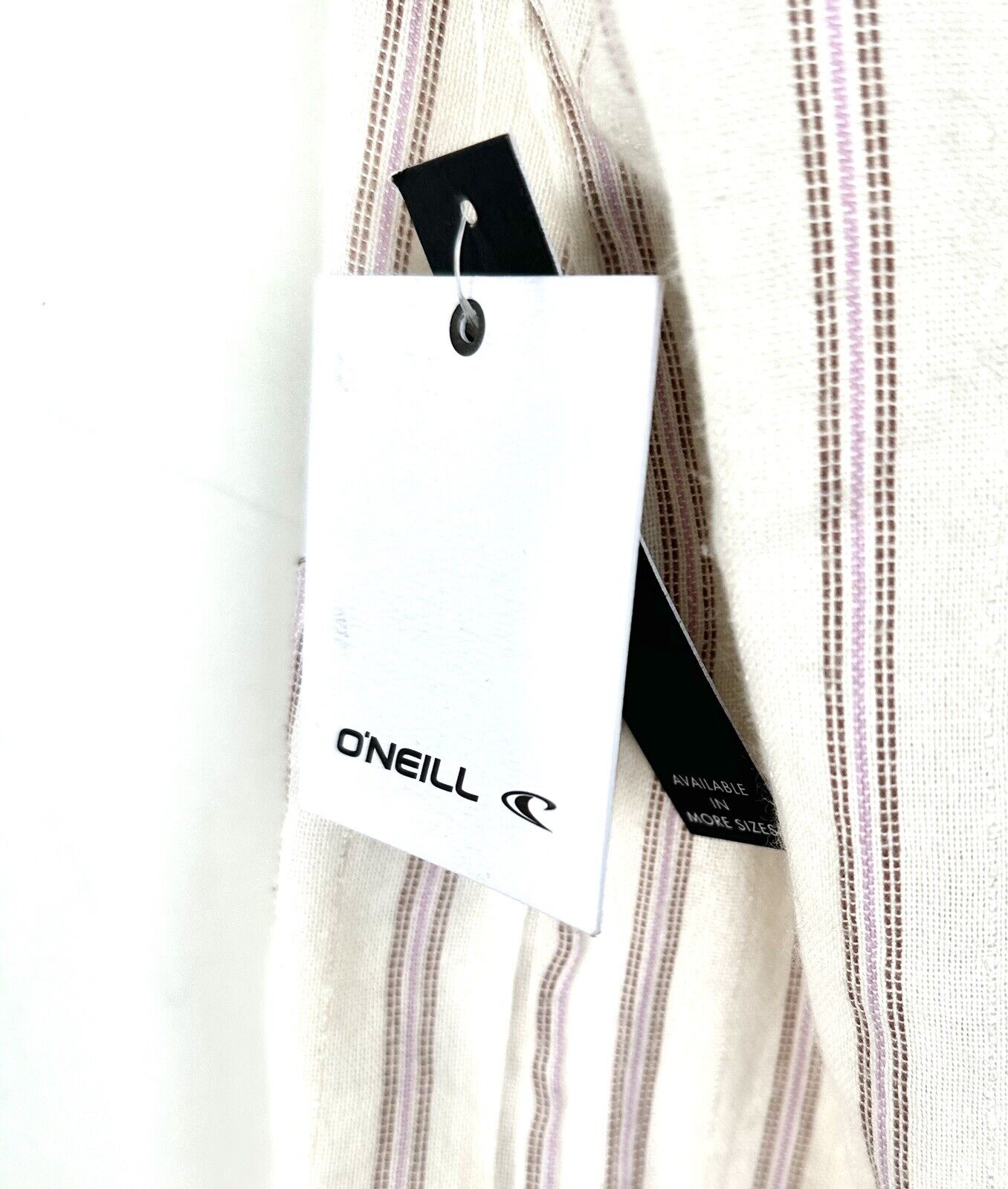 O’Neil Striped Cotton Mix Sleeveless Jumpsuit  Cream Pink Retail $69 Size XS NWT