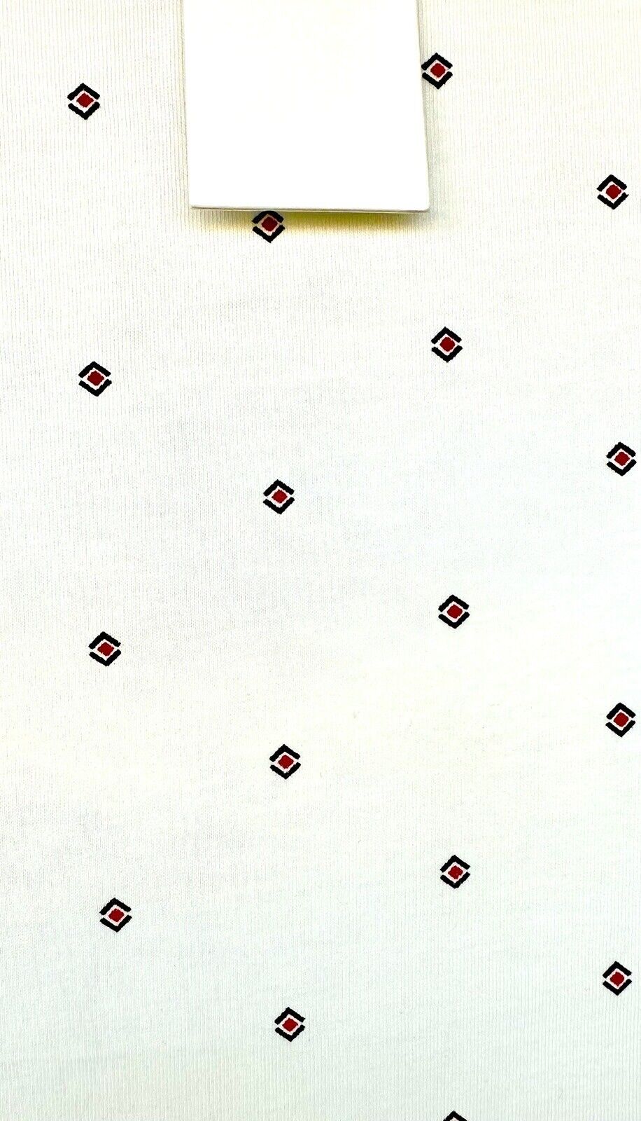 Scotch And Soda Men Diamond Print Tee Shirt White Red Black Price $45 L