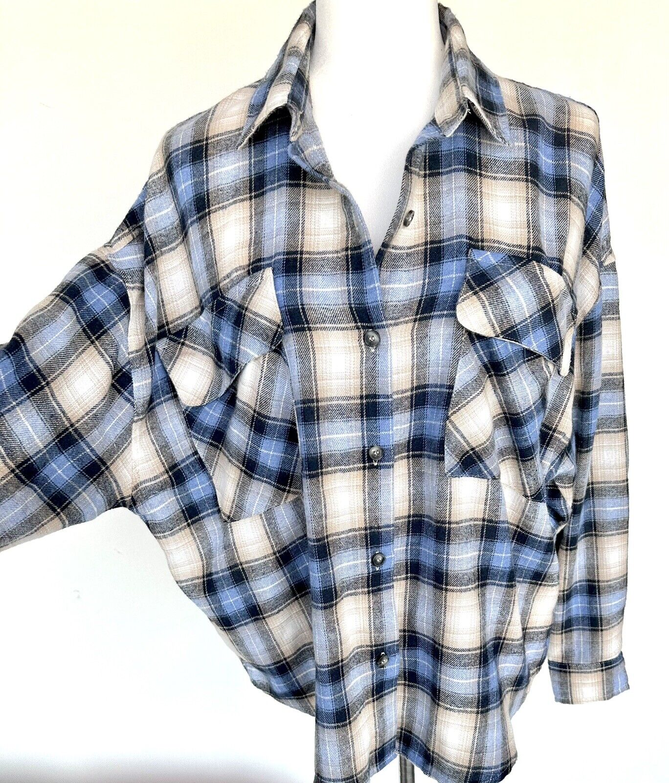 By Together Plaid Shirt Oversized Slouch Shirt. Retail $74 Price $39 Size Small