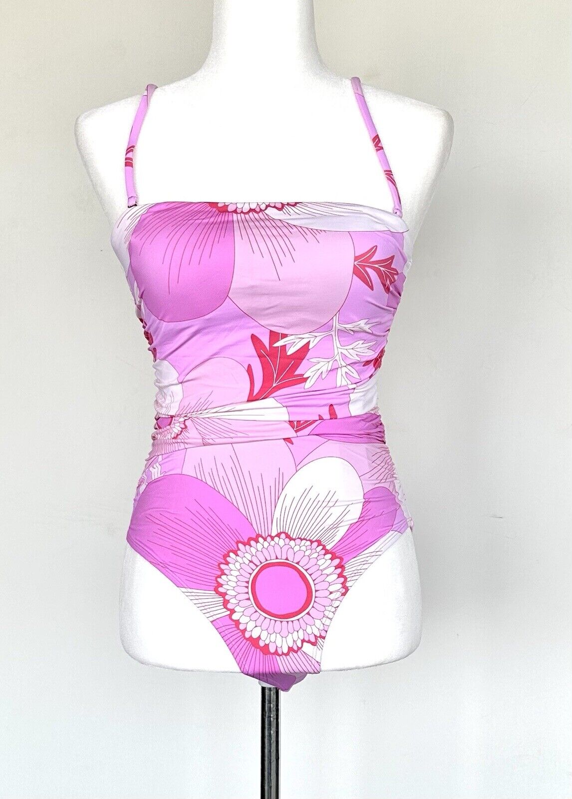 J Marie Maisie Swimsuit Sea Pink White Design Retails $124 Size S