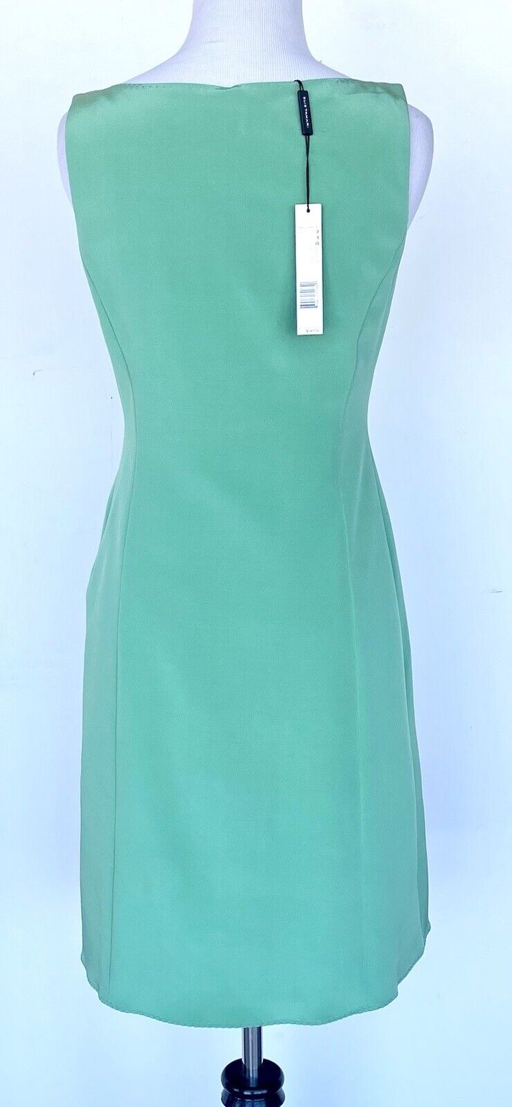 Elie Tahari Green Rene Scoop Neck Dress Size 2 Retail $348 Price $98