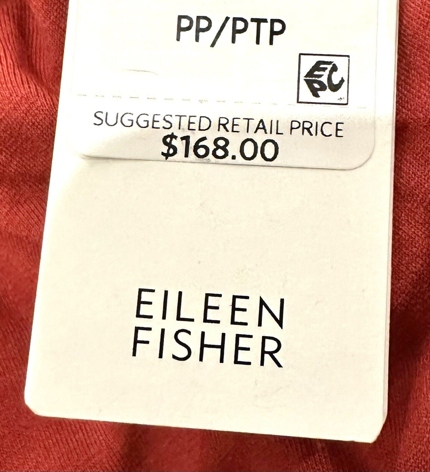 Eileen Fisher Viscose Jersey Dress Burnt Red Retail $168 Size PP (XSP)