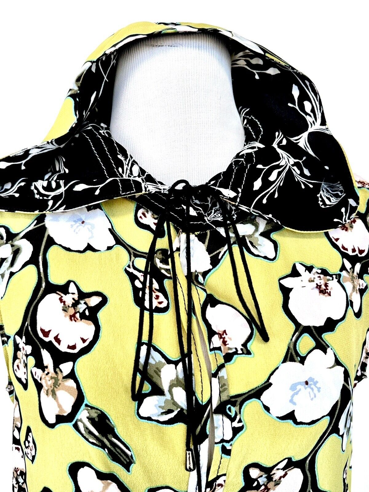 Dorothee Shaumacher Silk Mix Hoody Daydream Meadow Blouse Retail $317 Size 3 (M)