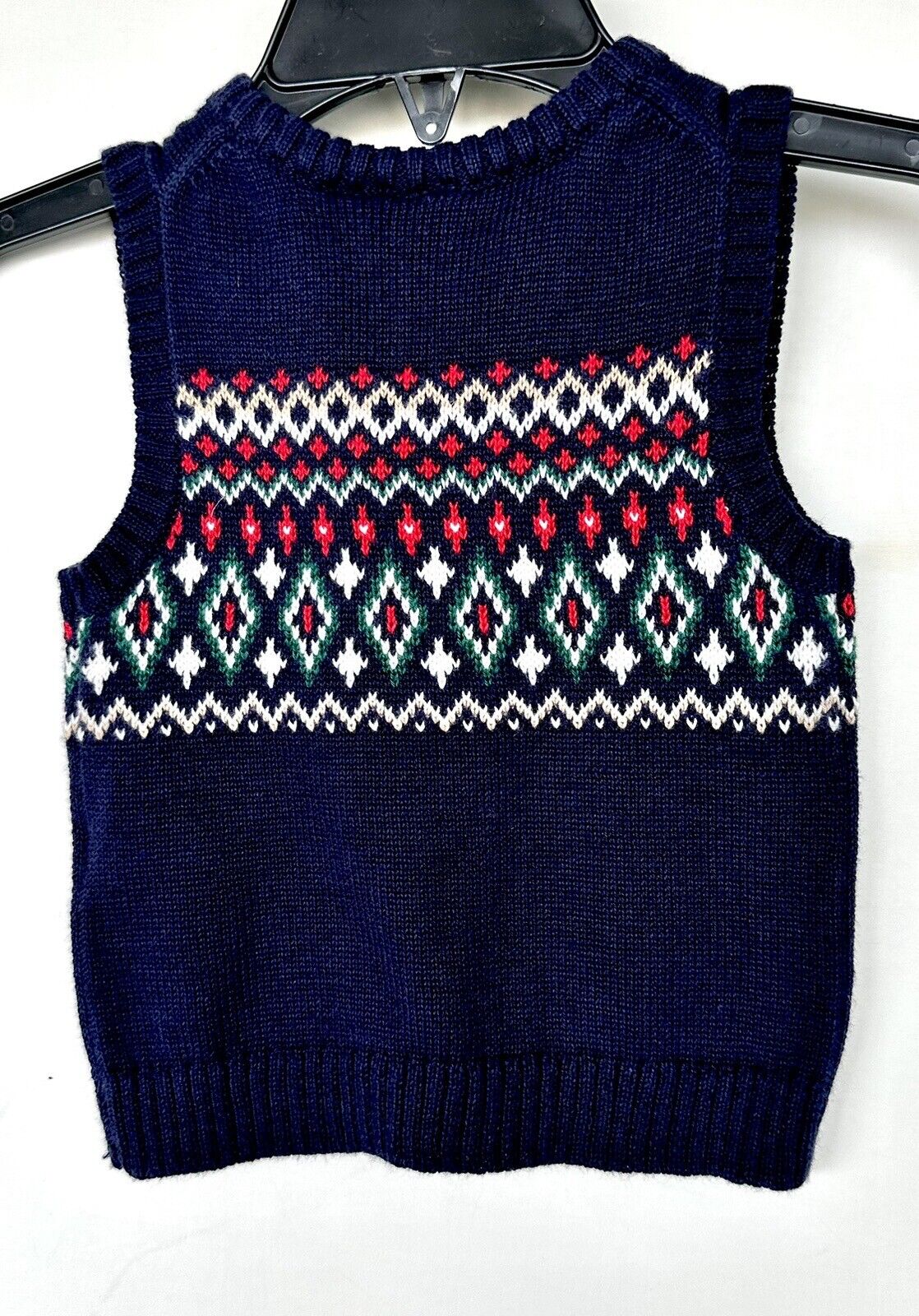 Janie And Jack Fairisle Sweater Vest Age 0-3 M Retail $39 Price $25 NWT