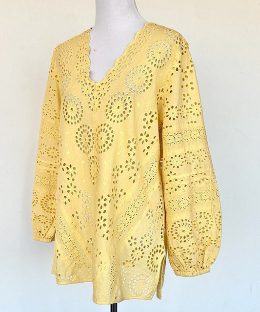 Sundance Tolani Saylor Eyelet Blouse. Retails $128 Price $48 NWT Size XS