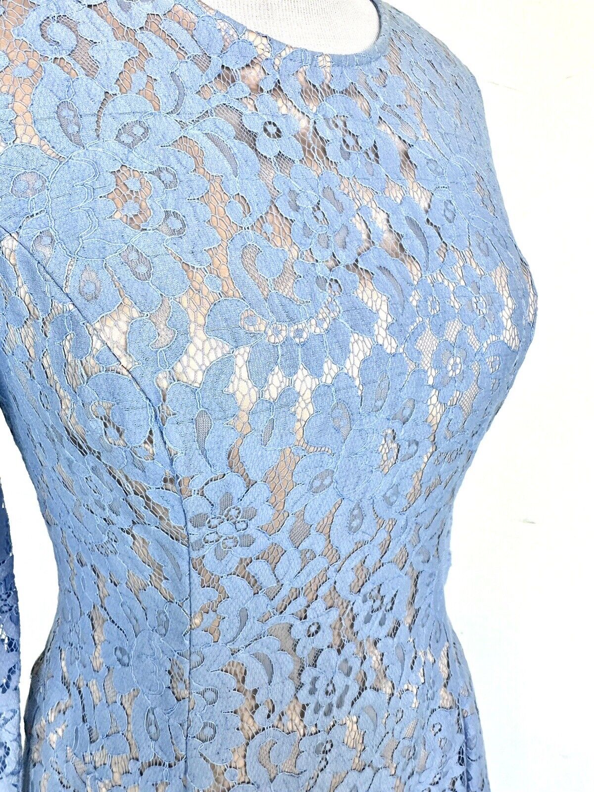 Eliza J Pink Blue Lace Dress NWT Retails $158 Price $79 Size 2P