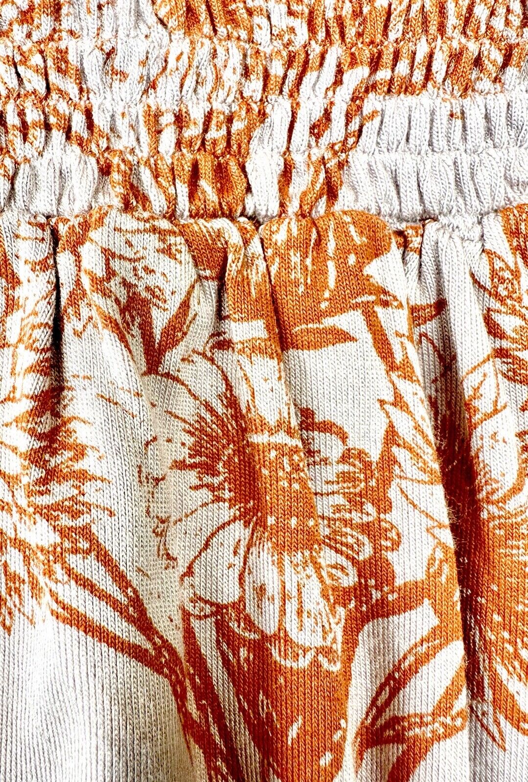Kate Quinn Smocked Waist Bloomer Dahlia Design In Soft Bamboo  Size 3-6M