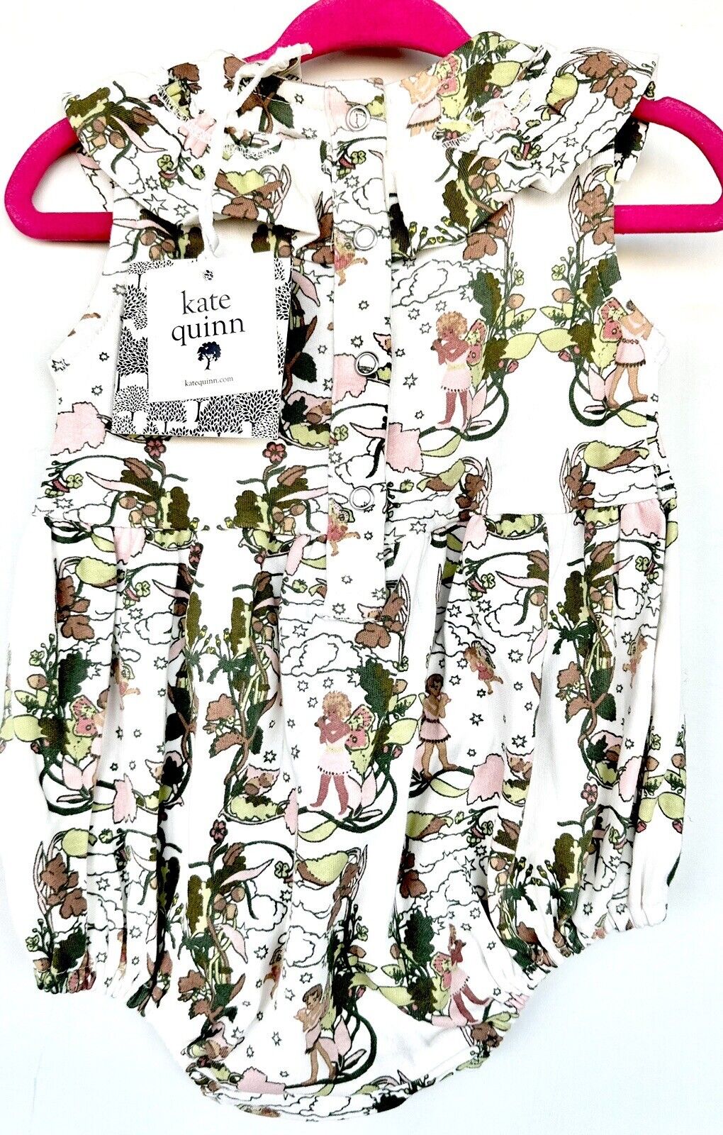 Kate Quinn Sleeveless Circle Ruffle Bubble Rose Fairies Retail $38 12-18 M