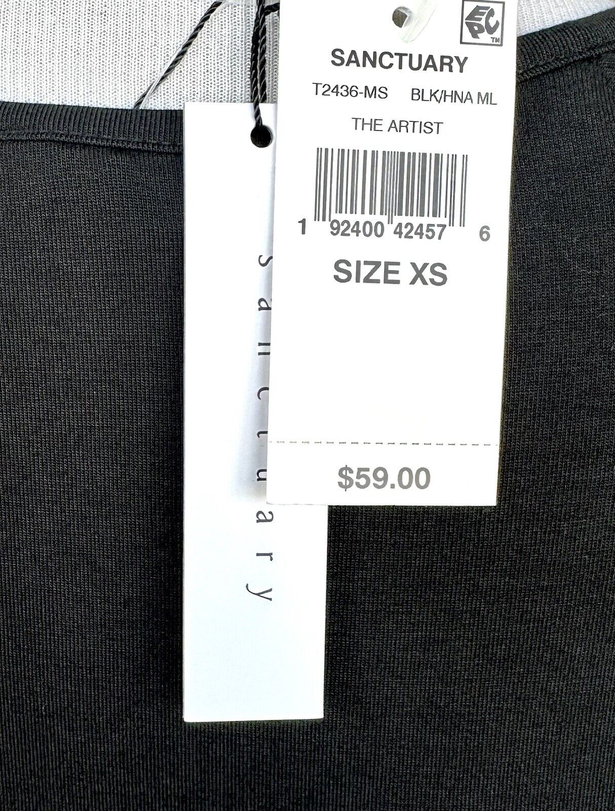 Sanctuary Embroidered Top NWT Retail $59 Price $39 XS Anthropologie Black