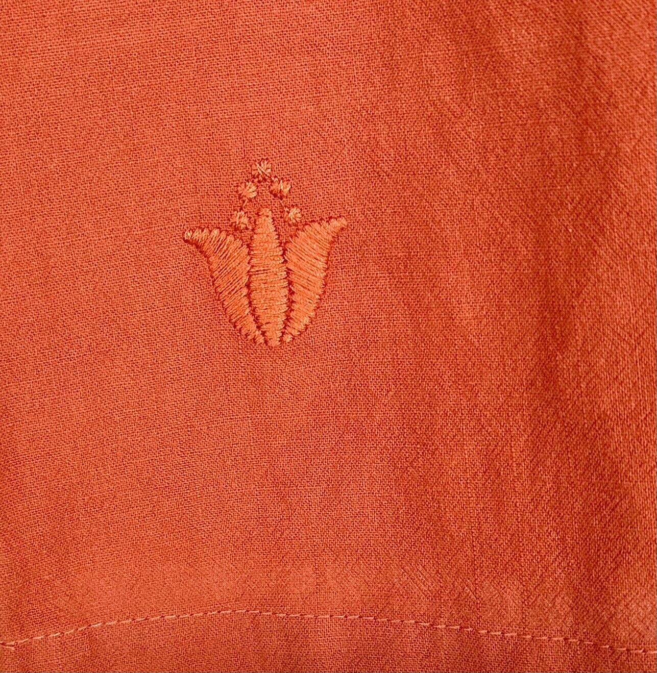 NWT J Marie embroidered Autumn Top size S Retail $106 Price $53 Rust