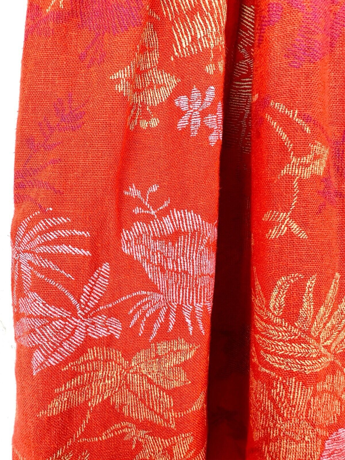 Universal Threads Linen Rayon Mix Orange Smocked Sundress Size XL New