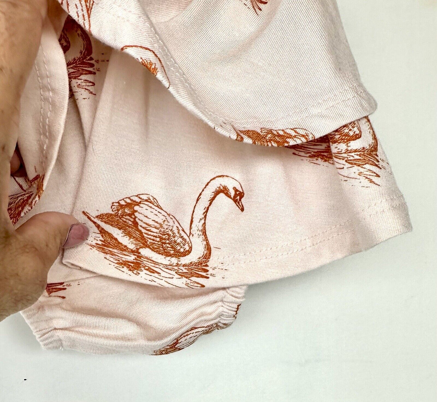 Kate Quinn Soft Modal Skirted Bloomer Retail $28 0-3 M Swan Design