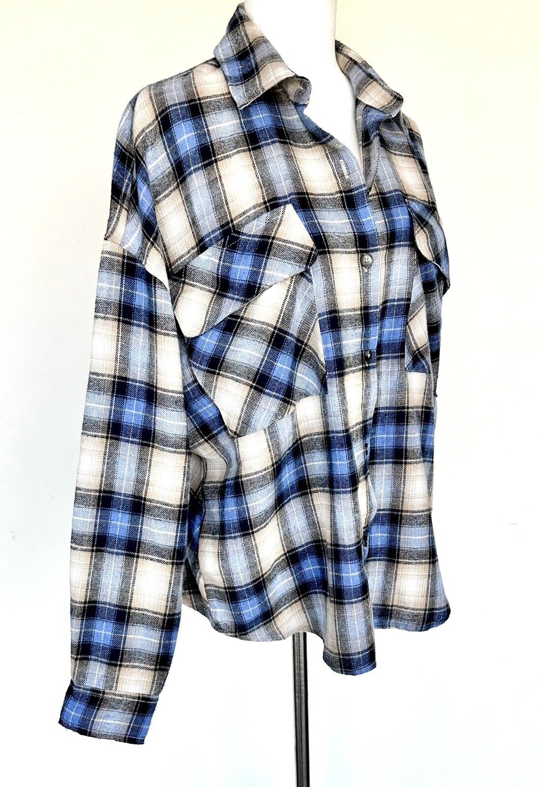 By Together Plaid Shirt Oversized Slouch Shirt. Retail $74 Price $39 Size Small