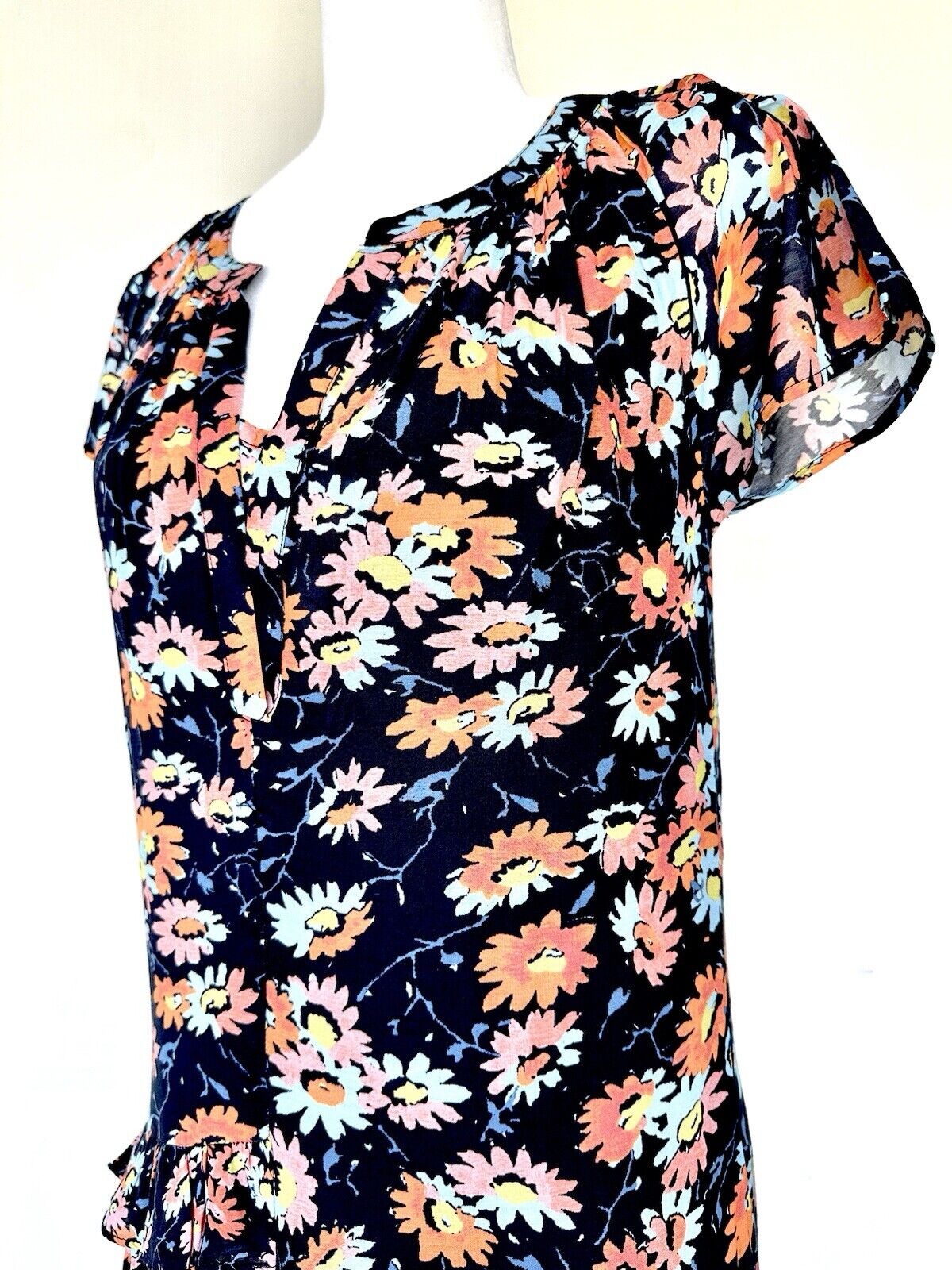 Sundance Pretty Petals Tiered Midi Dress Retails $178 XS Ruffle NWT