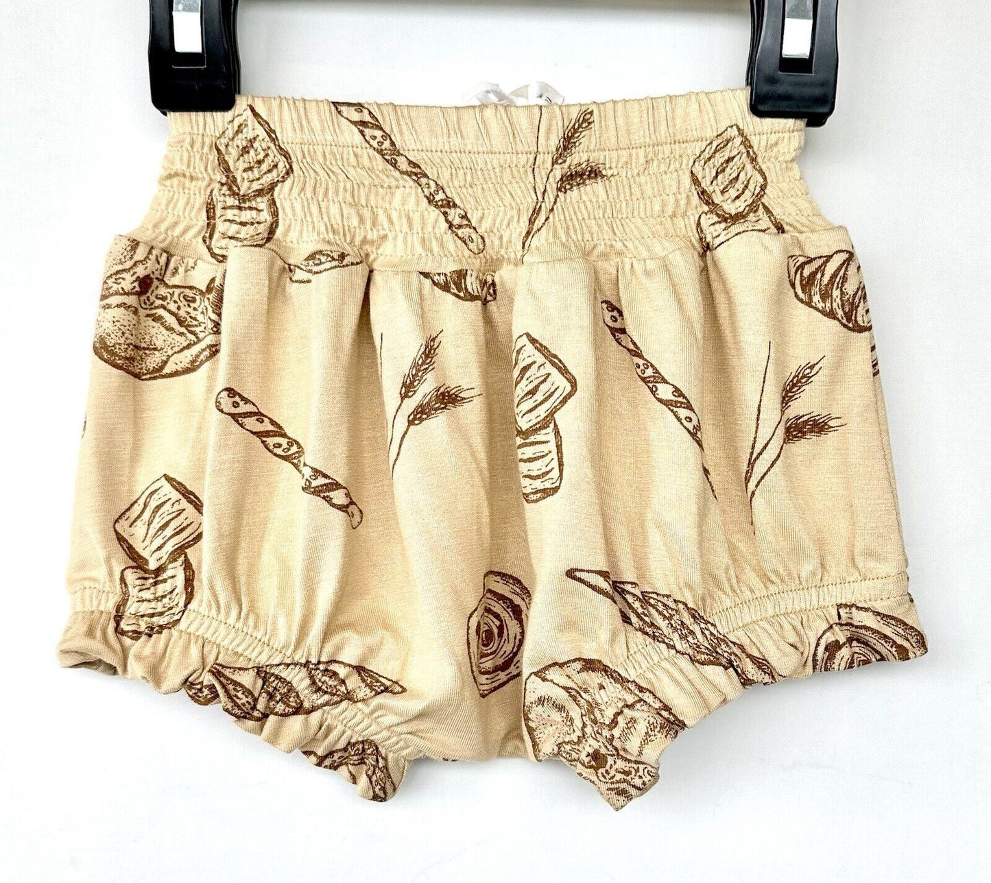 Kate Quinn Smocked Waist Bloomer Bread Design Soft Bamboo Fabric Size 3-6 M