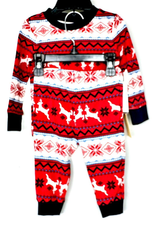 Nordstrom Baby Fairisle Pjs Retail $32 Price $20 6-12 M Red White Blue