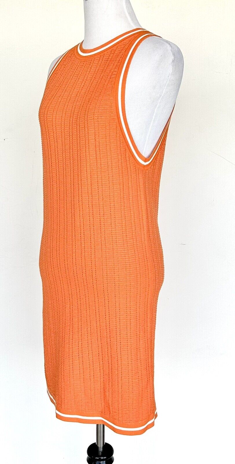 PQ Swim Orange Metallic Textured Dress Cover-Up XS Retail $144 Price $65