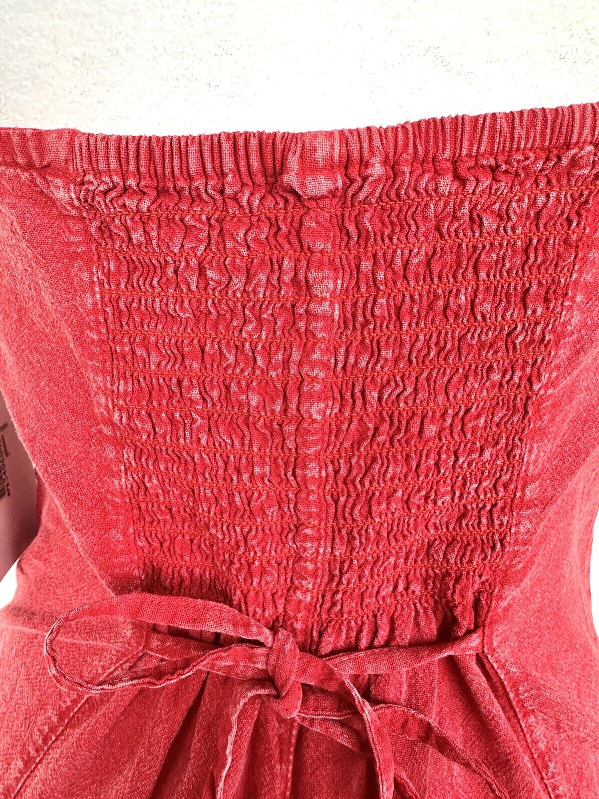 Scully Cantina Ruffled Embroidered Halter Cotton Dress Retails $85 Small NWT