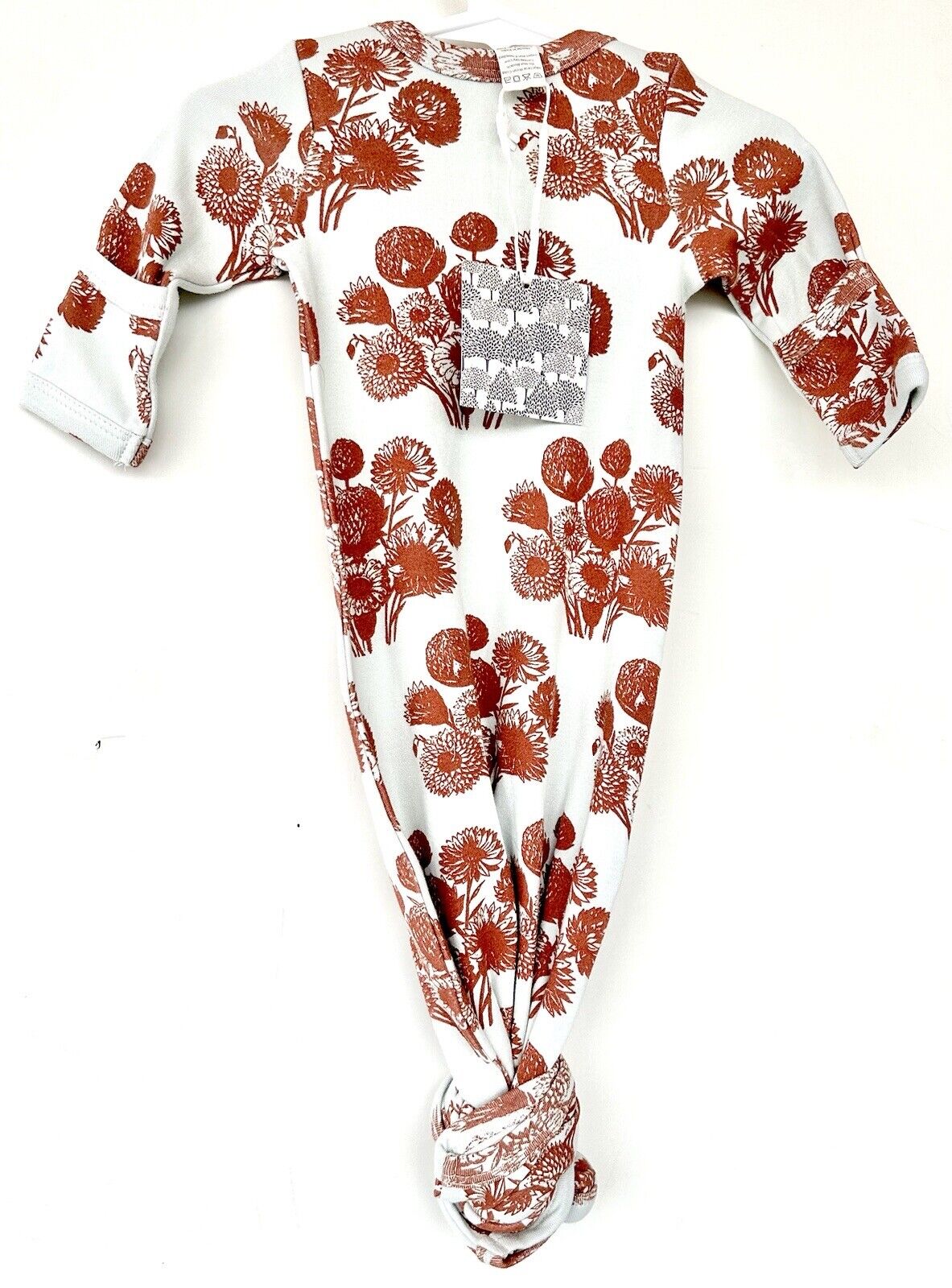 Kate Quinn 100% Organic Cotton Gown Retail $38 Price $26 0-3 M Orchid Rose