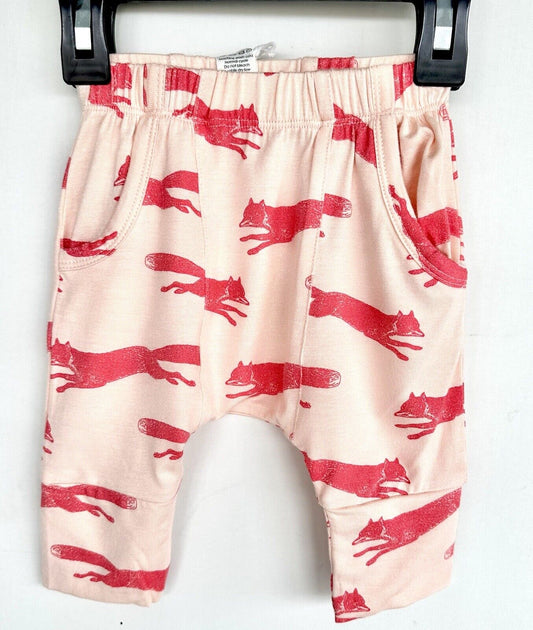 Kate Quinn Pocket Panda Pants Soft Modal Spandex Retails $30 3-6 M Coral Fox