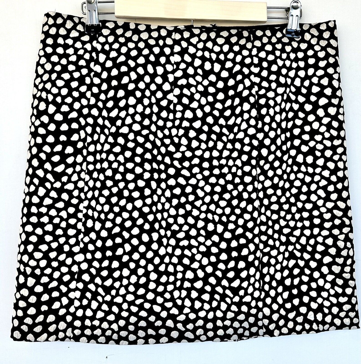 J Crew Metallic Gold And Black Mini Wrap Skirt Jaquard NWT Retail $80 Size 14