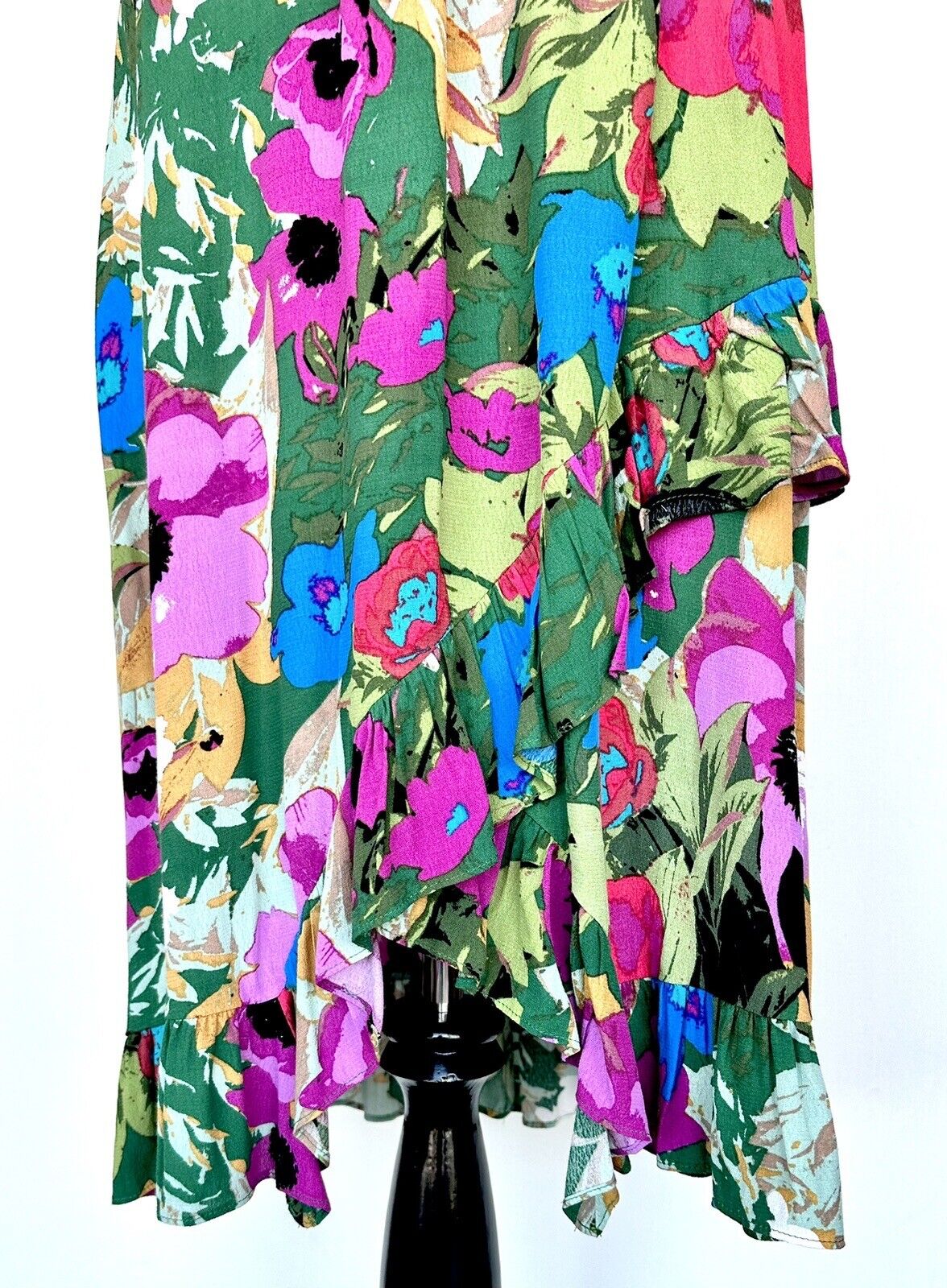 Anthropologie Plenty By Tracey Reese Ruffle Wrap Dress Retail $158 Price $84