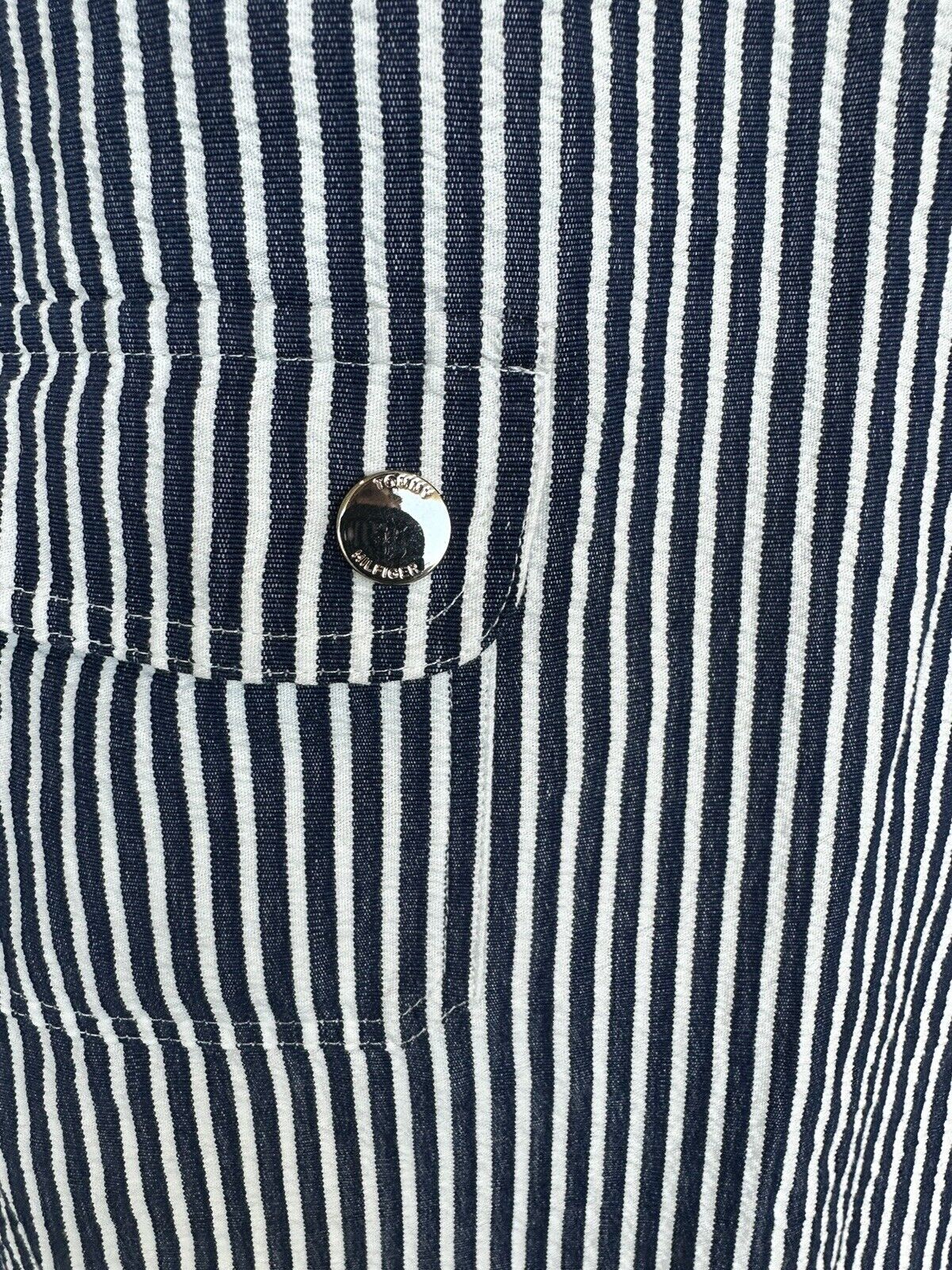 Tommy Hilfiger Sleeveless Dress Blue White Striped Retails $99 Price $59 4P