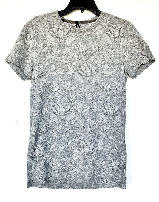 Ted Baker Grey Floral Print Tee Retails $89 Price $49 NWT XS Size 1 Men’s