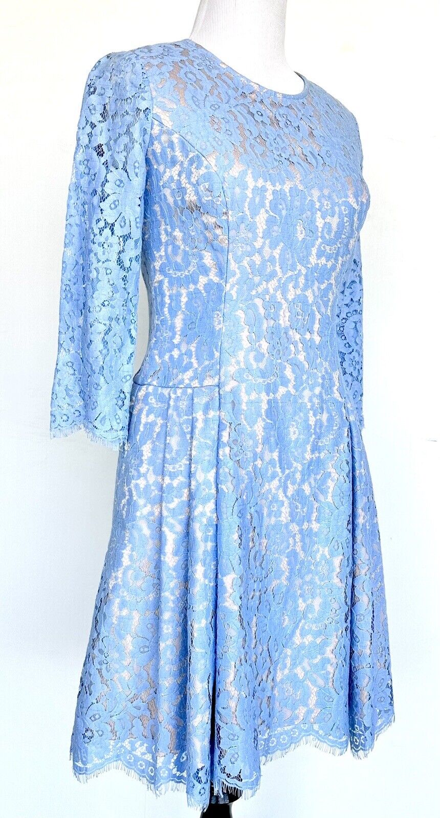 Eliza J Pink Blue Lace Dress NWT Retails $158 Price $79 Size 2P
