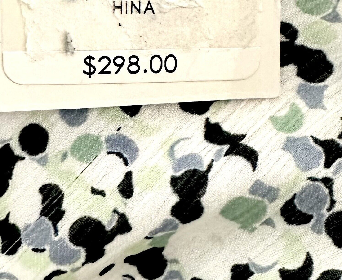 NWT Club Monaco Green Dotted Short Sleeve Wrap Dress - Size 00 Retail $298