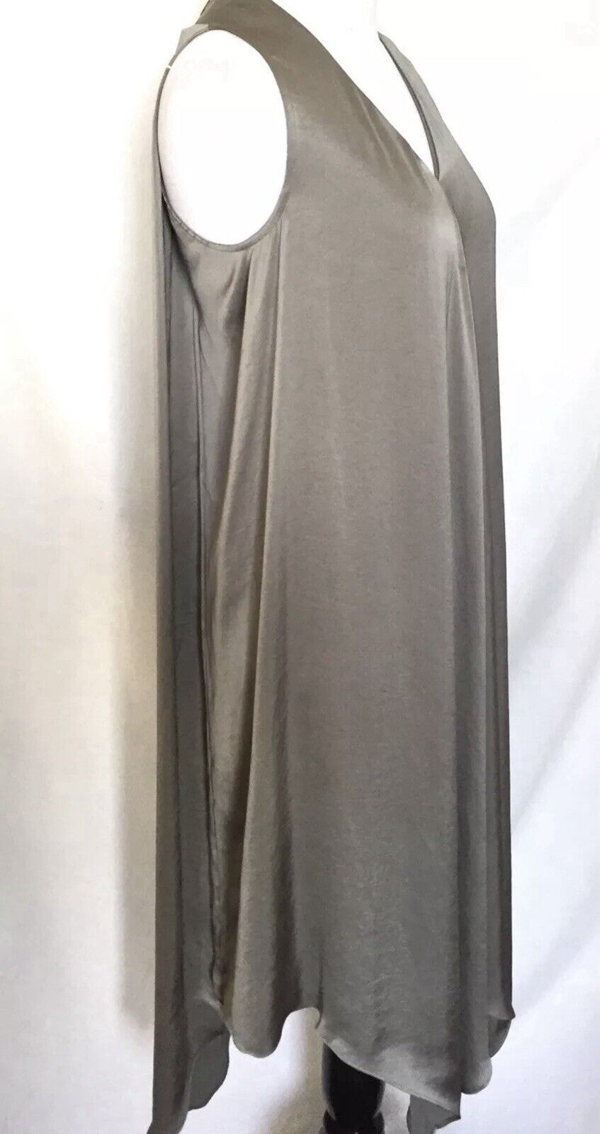 AllSaints Blaze Steel Grey Silky Dress.Retail $308 Price $125All Saints Size 0