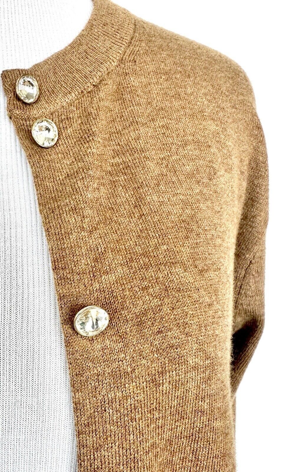 J Crew Cotton Honey Rhinestone Cardigan NWT Retail $79.50 Price $59.50 Size XS