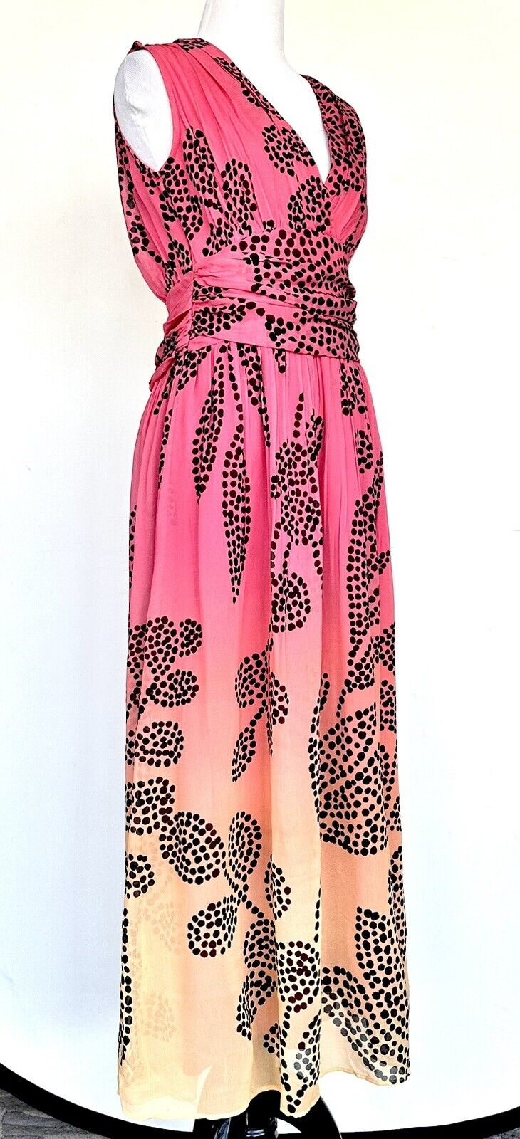 Anthropologie Verb Pallavi Singhee Chiffon Maxi Dress XS Retail $230 Price $148